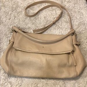 kate spade tan leather crossbody bag | used
